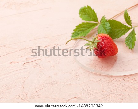 Cute strawberries,
In the studio, image shooting,