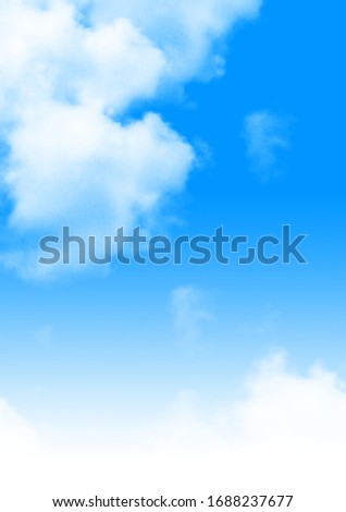 Blue Sky with White Clouds Royalty-Free Stock Photo #1688237677