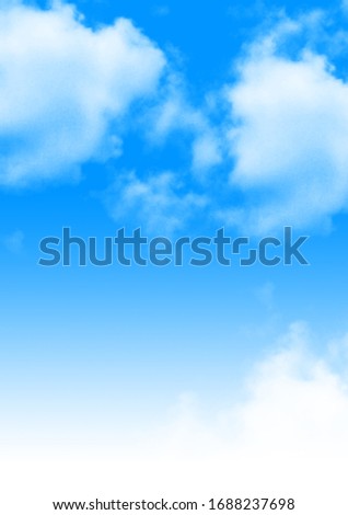 Blue Sky with White Clouds Royalty-Free Stock Photo #1688237698