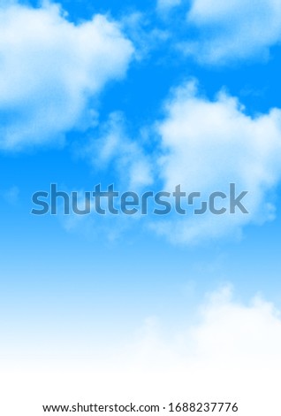 Blue Sky with White Clouds Royalty-Free Stock Photo #1688237776