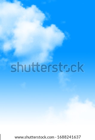 Blue Sky with White Clouds, Type of Clouds Royalty-Free Stock Photo #1688241637