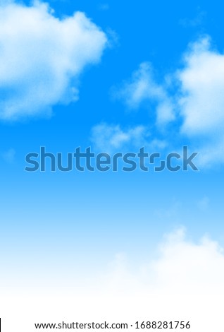 Blue Sky with White Clouds Royalty-Free Stock Photo #1688281756