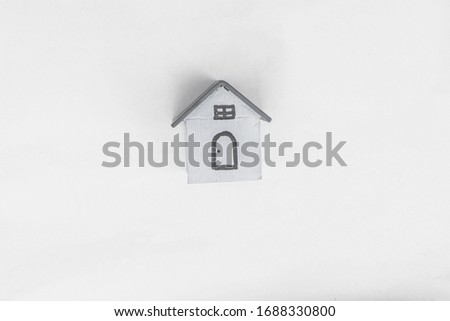 Home model on white background