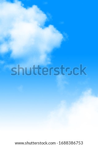 Blue Sky with White Clouds Royalty-Free Stock Photo #1688386753