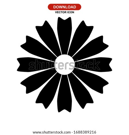 flower icon or logo isolated sign symbol vector illustration - high quality black style vector icons
