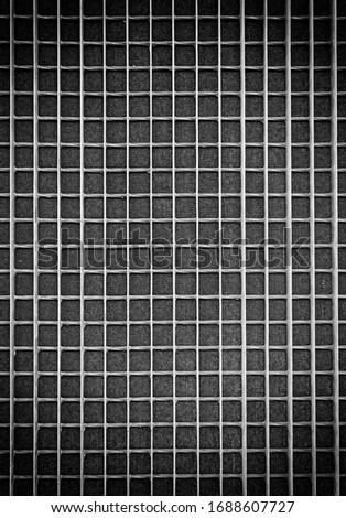 Protective metal grille, grille detail of a rusty metal dirty