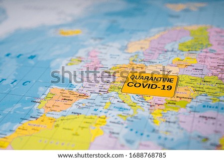 Europe Coronavirus Covid-19 Quarantine  background