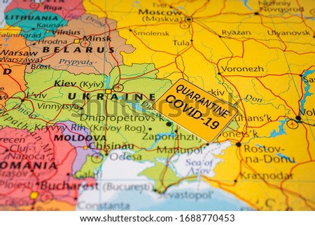 Ukraine Coronavirus Covid-19 Quarantine  background