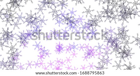 Light Purple, Pink vector template with wry lines. Abstract illustration with gradient bows. Pattern for commercials, ads.