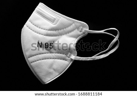 White N95 Mask for medical use  Healthcare professionals Royalty-Free Stock Photo #1688811184