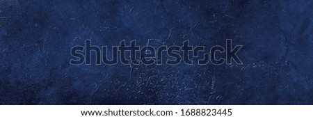 Long banner with abstract classic blue background