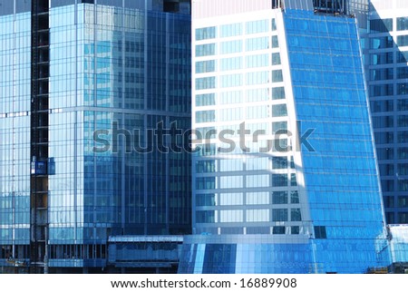Modern office building close up