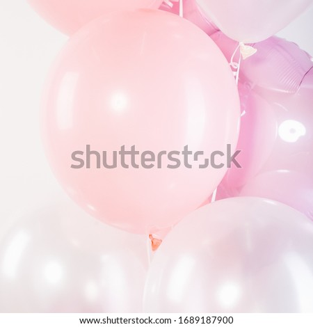 Colorful funny balloons. Background, low depth of focus.