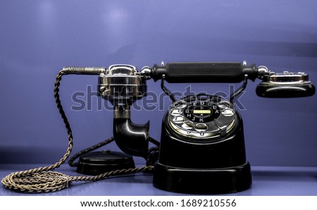 
old home landline phone photo