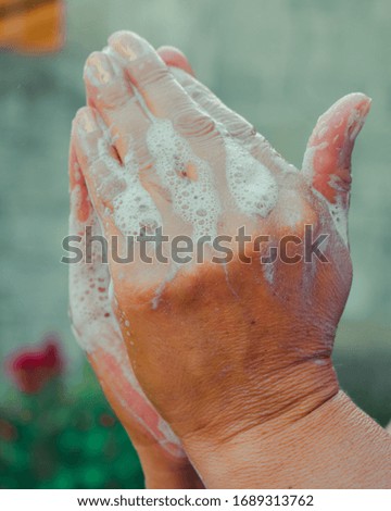 Correct hand washing at home