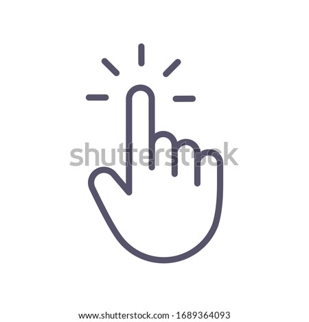 Pointer Icon for Graphic Design Projects Royalty-Free Stock Photo #1689364093