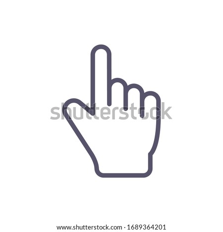 Pointer Icon for Graphic Design Projects Royalty-Free Stock Photo #1689364201