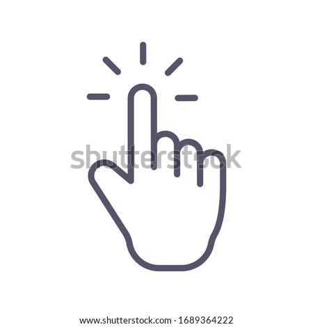 Pointer Icon for Graphic Design Projects Royalty-Free Stock Photo #1689364222