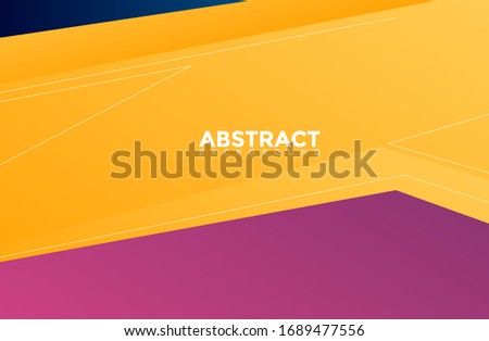 Modern Yellow Color Abstract Background Vector