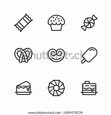Simple Set Sweet Vector line Icons