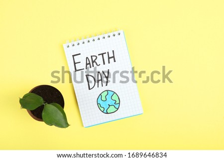 Composition on the theme of Earth Day.
