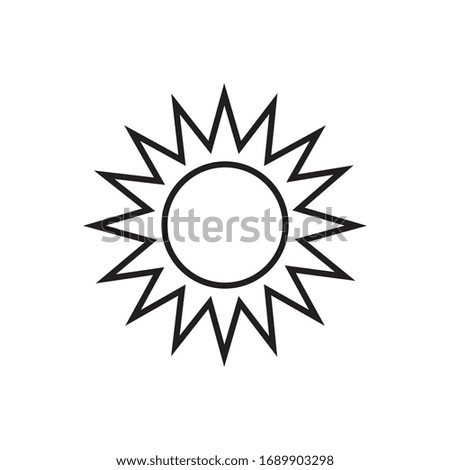 sun art icon design vector illustration