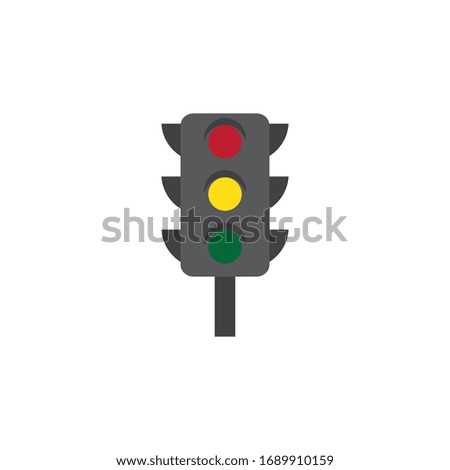 Traffic Light Vector Flat Icon