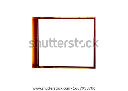 Medium format color film frame.With white space.120 film space.