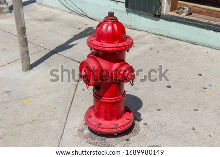 The Little colored fire hydrant Royalty-Free Stock Photo #1689980149