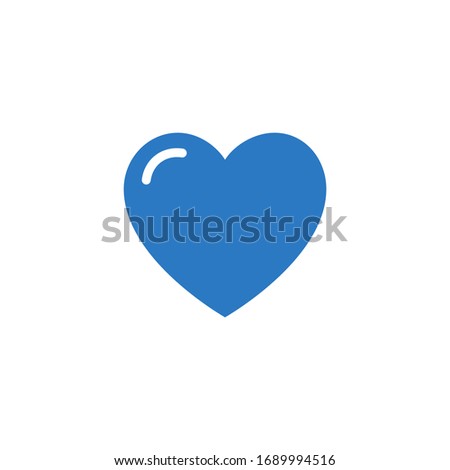 Heart related vector glyph icon. Isolated on white background. Vector illustration.