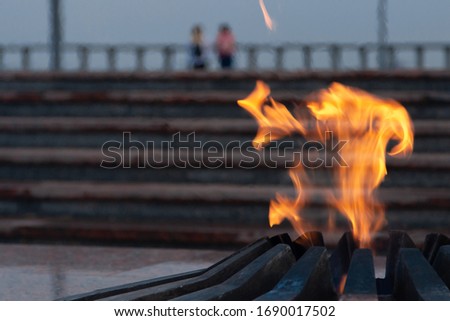 
Eternal flame before the victory day