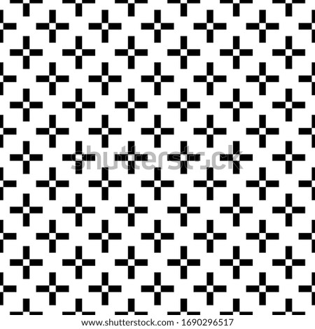 Crosses seamless ornament. Checks pattern. Squares illustration. Tiles wallpaper. Ethnic motif. Shapes backdrop. Forms background. Digital paper, textile print, web design, abstract image. Vector art