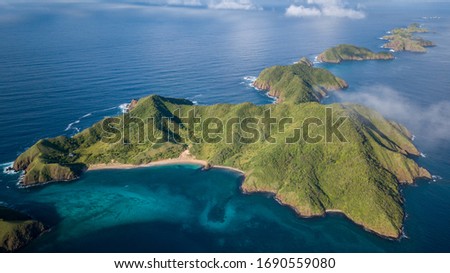 ARCHIPIELAGO MURCIELAGO, this paradise is located in north pacific of costa rica, one paradise Royalty-Free Stock Photo #1690559080