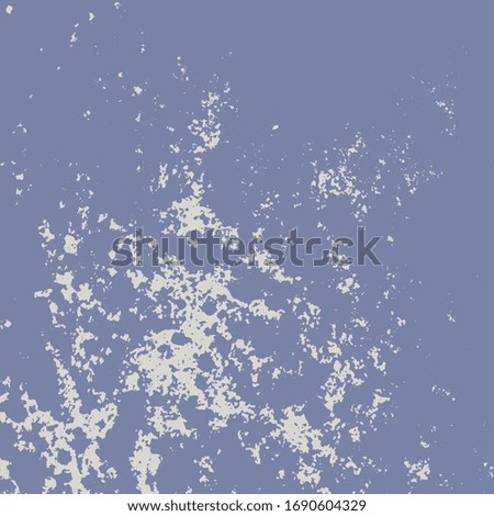 Distress blue urban used texture. Brushed paint cover. Empty aging design element. Grunge rough dirty background. Overlay aged grainy messy template. Renovate wall frame grimy backdrop. EPS10 vector