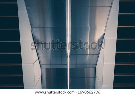 Abstract photo of modern minimalist structure
