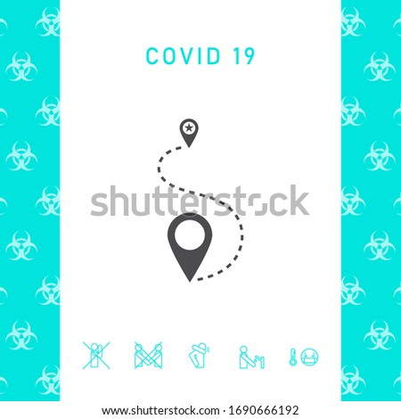 Location symbol Icon. Graphic elements for your design