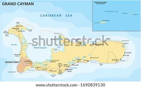 GRAND-CAYMAN-MAP Stock Vector Images - Avopix.com