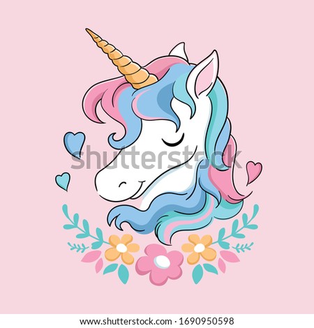 illustration vector graphic of unicorn 