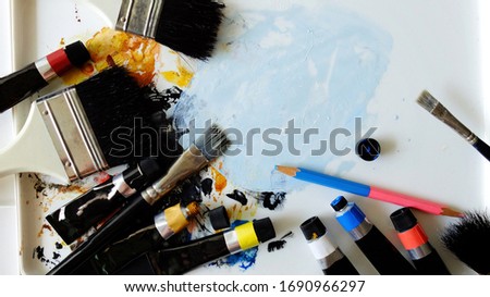 Brush Tool, Brush Tool Color, Color Painting, Tool, Close up...
