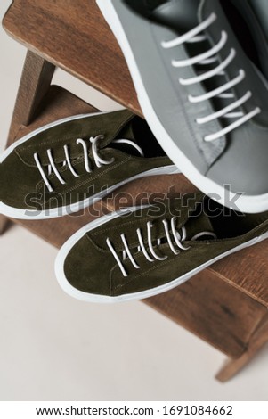 Two pairs of sneakers product shot unisex               