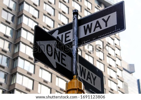 Traffic signs in New York
