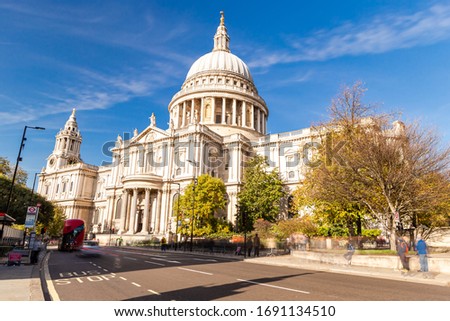 Saint Paul's Cathedral, London, England. United Kingdom, Europe. Royalty-Free Stock Photo #1691134510