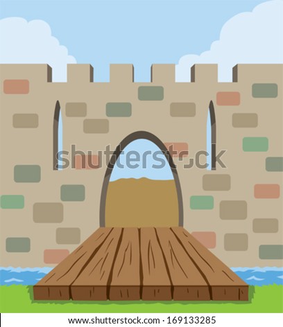Drawbridge Icon Royalty-Free Stock Photo #169133285