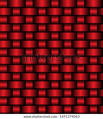 Red wave pattern background. Woven pattern. Template for websites, sticker labels, wallpaper, banners, leaflets, cover design, fabric.

