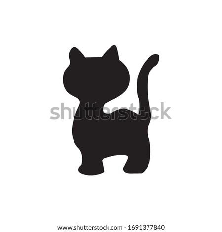 Cat vector icon. Cat silhouette symbol. Linear style sign for mobile concept and web design. House animals symbol logo illustration. vector 