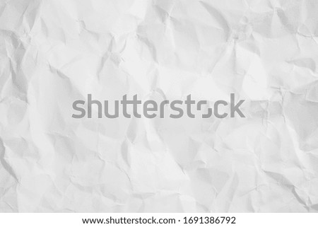 Texture of recycle white crumpled paper, can be use as abstract background, wallpaper,  webpage, copy space for text.