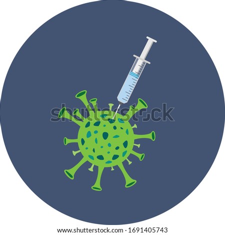Syringe in corona virus to cure disease