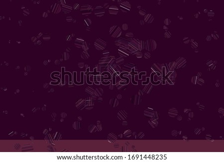 Light Purple vector backdrop with dots. Beautiful colored illustration with blurred circles in nature style. Pattern for beautiful websites.