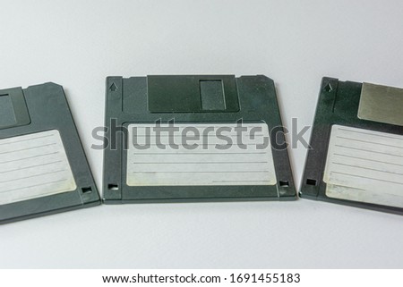 shot of an old memory medium, the Floppy Disk