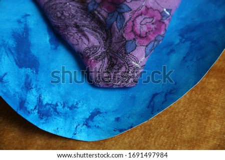 floral background with textile textures